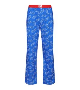 RE:COVERED X NFL Buffalo Bills Loungepants Herren Schlafanzug-Hose mit Team-Logo Baumwolle Pyjama-Hose RCNFL1397 Blau