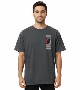 RE:COVERED X HAMMER Horror Frankenstein Curse Men's T-Shirt with Large Back Print, Cotton Shirt RCSTC111, Black