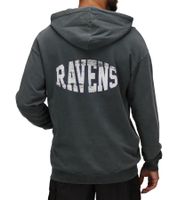 RE:COVERED X NFL Miami Baltimore Ravens Men's Hoodie with Helmet Patch, Cotton Hoodie, Long-Sleeved Shirt, RCNFL1316I, Black
