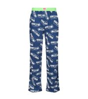 RE:COVERED X NFL Seattle Seahawks Men's Lounge Pants with Team Logo, Cotton Pajama Pants, RCNFL1427 Navy