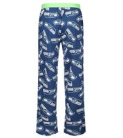 RE:COVERED X NFL Seattle Seahawks Men's Lounge Pants with Team Logo, Cotton Pajama Pants, RCNFL1427 Navy