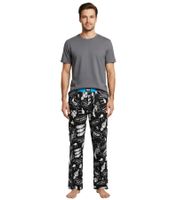 Pantalon de pyjama homme RE:COVERED X Star Wars, imprimé Star Wars Comics, en coton, RCDIF2108, noir/blanc