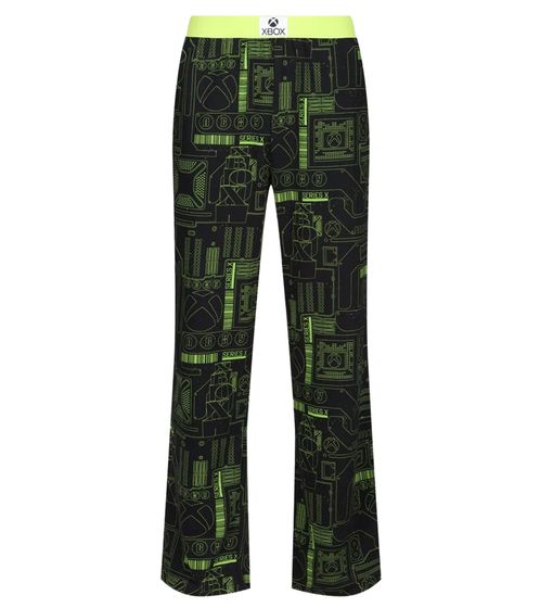 RE:COVERED X XBOX Series X Digital Loungepants Herren Schlafanzug-Hose stylische Pyjama-Hose RCXBX122 Schwarz/Grün