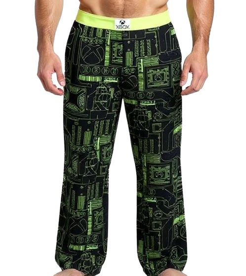RE:COVERED X XBOX Series X Digital Lounge Pants Men's Pajama Pants, Stylish Pajama Pants, RCXBX122, Black/Green