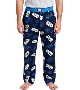 RE:COVERED X Star Wars Lounge Pants Men's Pajama Pants with Star Wars Print PCSTW1830 Navy/White