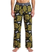 RE:COVERED X Star Wars Men's Pyjama Pants with "The Force Be With You" Print Lounge Pants PCSTW1828 Black/Yellow