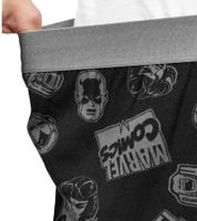 RE:COVERED X MARVEL Comics Hero Lounge Pants Men's Pajama Pants with Marvel Character Print MMDIF1485 Black/Gray