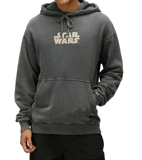 RE:COVERED X Star Wars Herren Kapuzen-Pullover mit Back-Print Baumwoll-Hoody Langarm-Shirt RCDIF2047 Grau