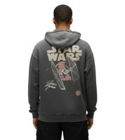 RE:COVERED X Star Wars Men's Hoodie with Back Print, Cotton Hoodie, Long-Sleeved Shirt, RCDIF2047 Gray