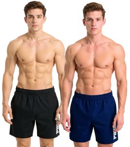 Puma Men's Swim Shorts, Summer Shorts with Pockets, Stylish Swim Shorts, Swimwear, 100004862 Black or Navy
