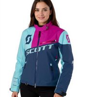 Veste de motocross SCOTT Shell Pro pour femme, veste de moto avec membrane Dryosphere, veste softshell 245005, bleu/orange ou rose/bleu