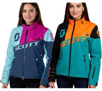 Veste de motocross SCOTT Shell Pro pour femme, veste de moto avec membrane Dryosphere, veste softshell 245005, bleu/orange ou rose/bleu