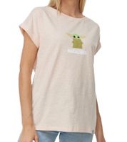 Camiseta RE:COVERED X STAR WARS para mujer con estampado mandaloriano, algodón MMSTW2418 Albaricoque