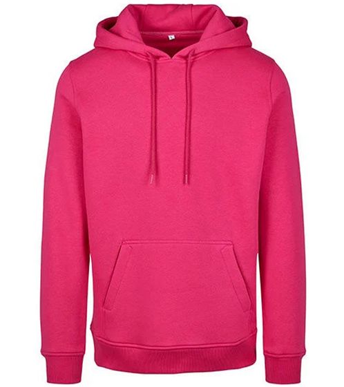 DEF MERCH Men's Hooded Cotton Hoodie with Pockets Sweater BY011 Hibiscus Pink