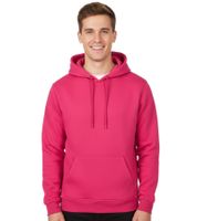 Felpa con cappuccio e tasche in cotone da uomo DEF MERCH BY011 Rosa Ibisco