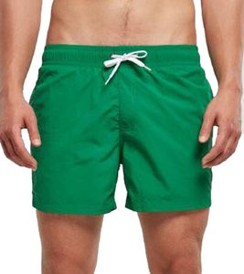 Costume da bagno da uomo DEF MERCH, pantaloncini estivi con tasche e slip interno, costume da bagno BY050 verde