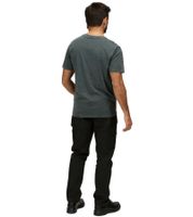 RE:COVERED X NFL New England Patriots Men's T-Shirt with Logo Print, Cotton Crew Neck, RCNFL1317F Gray