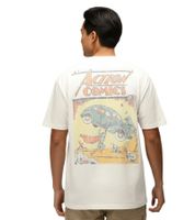 RE:COVERED X SUPERMAN DC Men's T-Shirt with Comic Print, Cotton Crew Neck, RCWARN556L, Ecru-White