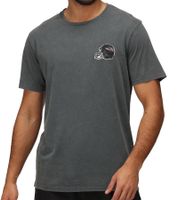 RE:COVERED X NFL Baltimore Ravens Men's T-Shirt with Football Helmet, Cotton Crew Neck, RCNFL1315I Gray