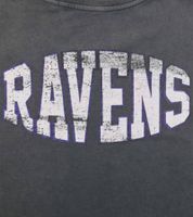 RE:COVERED X NFL Baltimore Ravens Men's T-Shirt with Football Helmet, Cotton Crew Neck, RCNFL1315I Gray