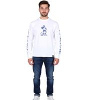 RE:COVERED X Disney Unisex Long-Sleeve Mickey Mouse Print Cotton Sweater RCDIF2050 White