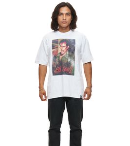 RE:COVERED X Studio Canal Men's T-Shirt EVIL DEAD 2 Cotton Shirt with Large Print, Crew Neck, RCSTC127 White RE:COVERED X Studio Canal Men's T-Shirt EVIL DEAD 2 Cotton Shirt with Large Print, Crew Neck, RCSTC127 White