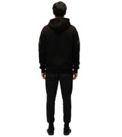 Sweat à capuche RE:COVERED X LOONEY TUNES pour homme, imprimé Marvin le Martien, en coton, manches longues, RCWARN549, noir