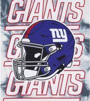RE:COVERED X NFL Men's T-Shirt with NEW YORK GIANTS Print, Cotton Crew Neck, RCNFL1386 Blue