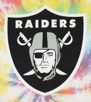 RE:COVERED X NFL Las Vegas Raiders Men's T-Shirt with Logo Print, Cotton Crew Neck, RCNFL1379, Colorful