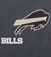 RE:COVERED X NFL Men's T-Shirt Buffalo Bills Logo Lettering Cotton Shirt Crew Neck Shirt RCNFL1317B Gray