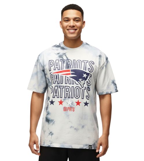 RE:COVERED X NFL Men's T-Shirt with New England Patriots Print, Cotton Crew Neck, RCNFL1382 Blue RE:COVERED X NFL Men's T-Shirt with New England Patriots Print, Cotton Crew Neck, RCNFL1382 Blue
