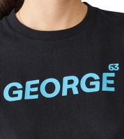 Camiseta Mercedes-Benz AMG Petronas F1 MAPF para mujer, de algodón, de manga corta George Russell, 701227128 001, negra