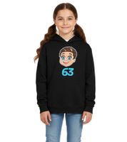 Mercedes-Benz AMG Petronas F1 George Russell Kinder Hoodie Mädchen und Jungen Kapuzen-Sweatshirt Formel 1 701227132 001 Schwarz