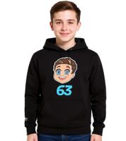 Mercedes-Benz AMG Petronas F1 Kinder Hoodie Mädchen und Jungen Kapuzen-Sweatshirt Formel 1 70122713 George Russel oder Lewis Hamilton Schwarz