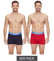 Confezione da 6 boxer da uomo U.S. POLO ASSN., intimo traspirante in cotone, 011601_US16133_02, nero o blu/rosso