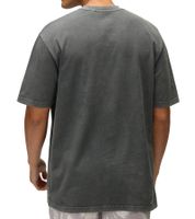 T-shirt da uomo RE:COVERED X Grateful Dead con grande logo della band, in cotone, a maniche corte, RCWBROS169 Grigio