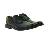 Clarks Un Aldric Lace Herren Echtleder-Schuhe Business-Schuhe Anzug-Schuhe Schnür-Schuhe 26132677 Schwarz