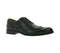 Clarks Arlo Limit Brogue Herren Echtleder-Schuhe Budapester Business-Schuhe Anzug-Schuhe Schnür-Schuhe 26171452 Schwarz