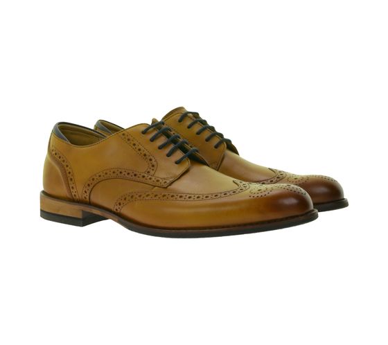 Clarks Arlo Limit Brogue Men's Genuine Leather Shoes, Budapest Business Shoes, Suit Shoes, Lace-up Shoes, 26171453 Brown