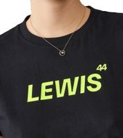 Mercedes-Benz AMG Petronas F1 MAPF T-shirt da donna in cotone a maniche corte 70122712 George Russell o Lewis Hamilton Nero
