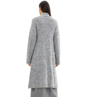Cardigan lungo da donna con tasche e contenuto di lana 9176 Cardigan lungo da donna con tasche e contenuto di lana 9176
