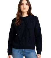 Women's Knit Crew Neck Sweater, Everyday Sweater, 926124 Black