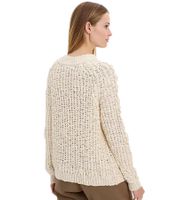 Women's Cable Knit Wool Sweater, Plus Sizes 905956 Beige
