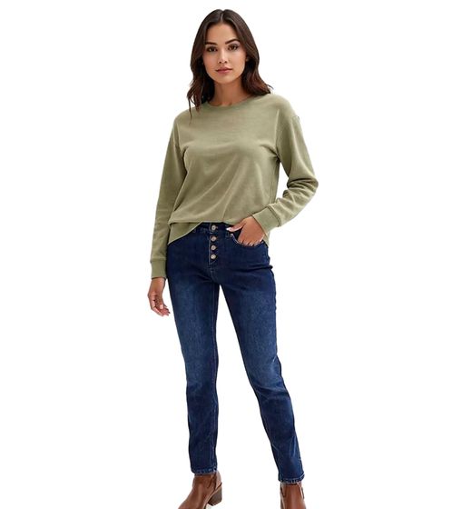 Women's Warming Thermal Jeans, 5-Pocket Style Denim Jeans, 944823 Blue