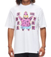 RE:COVERED X Nickelodeon Men's T-Shirt SpongeBob SquarePants Cotton Crew Neck Shirt RCVCM683 White