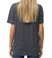 RE:COVERED Vintage Corvette Damen T-Shirt mit Auto-Print Baumwoll-Shirt Kurzarm-Shirt MMPKC478 Grau