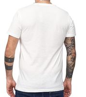 T-shirt homme RE:COVERED X STAR WARS avec imprimé Jaba Group, coton, manches courtes, MMSTW2321, écru-blanc