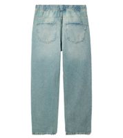 Stylish men's jeans in jogger style denim trousers baggy leg with tie BR-1200-203 light blue