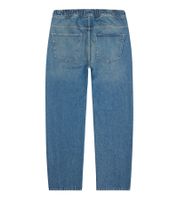 Jean homme élégant style jogger, pantalon en denim, jambe baggy avec cravate BR-12000-201 bleu foncé
