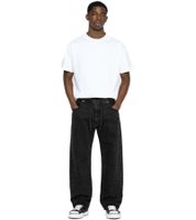Jeans da uomo alla moda in stile jogger, pantaloni in denim a gamba larga con laccetto BR-12000-101 Nero